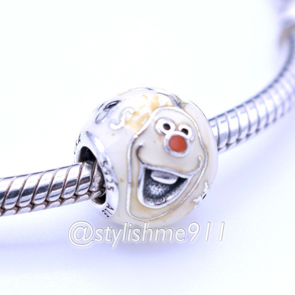 Authentic PANDORA Disney Olaf Charm - 791794ENMX - Picture 2 of 10